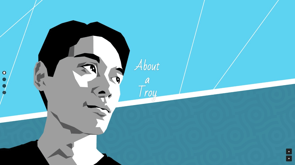 null About a Troy Website Landing Page